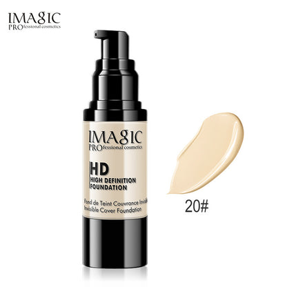IMAGIC HD Bright Liquid Foundation Face Makeup base maquiagem fond de teint moisturizer cream skin care full size 6 colors 30ml